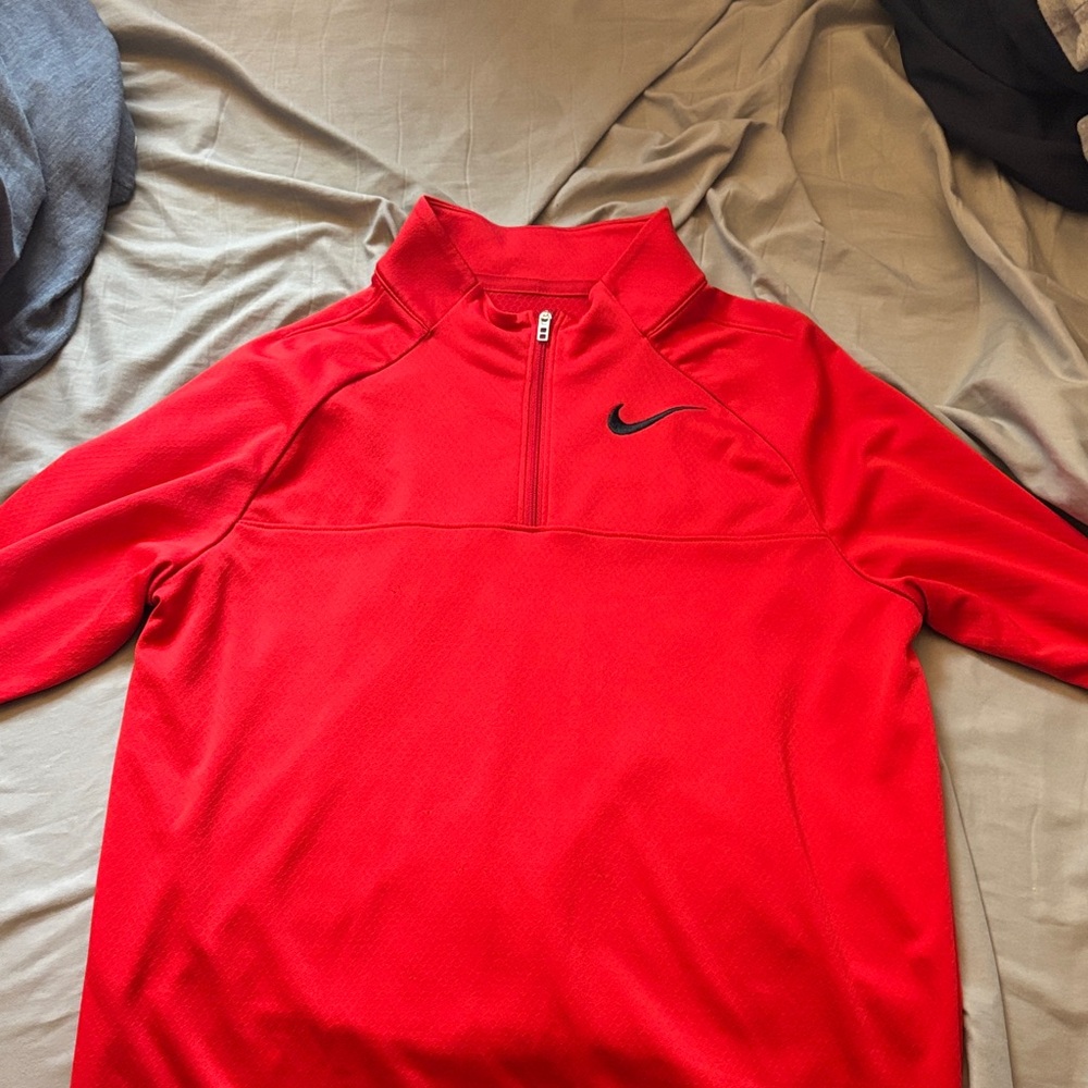 Nike Red Quarter-Zip Pullover